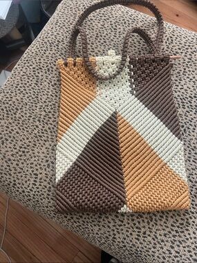 MACRAMÉ WOVEN Handbag